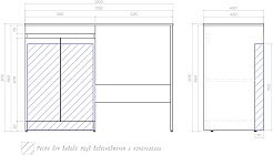Vigo Тумба с раковиной Urban 600-2-0 со столешницей под стиральную машину белая – фотография-18